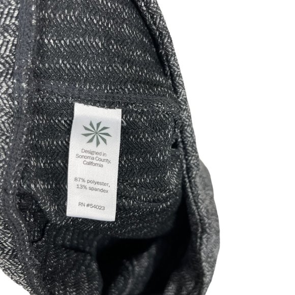 Athleta Delancey Herringbone Leggings Tights Gray Black Size S XL Full Length - Picture 11 of 11